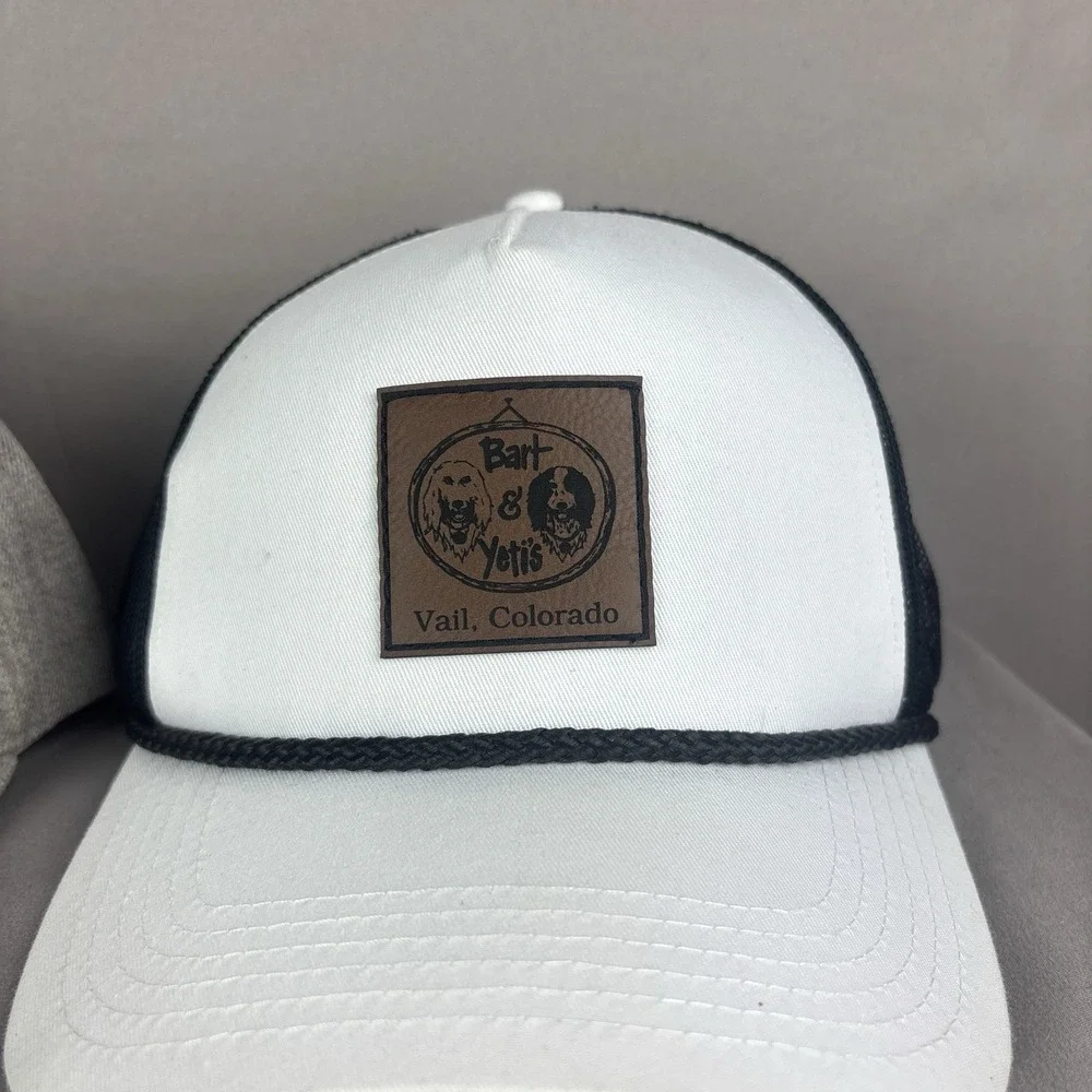 Lot of 2 Bart & Yeti's Pub Vail Colorado Ski Bar SnapBack Hats